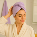 TURBANTE TÉRMICO PARA SECAGEM RÁPIDA - kit 2 unidades