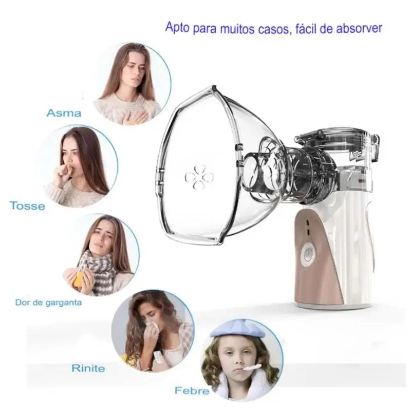 NEBULIZADOR INALADOR ADULTO E INFANTIL PORTÁTIL