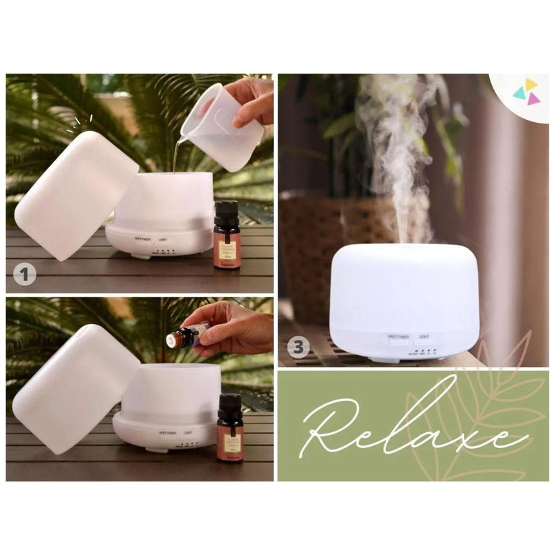 AROMATIZADOR E DIFUSOR DE AR COM 7 CORES