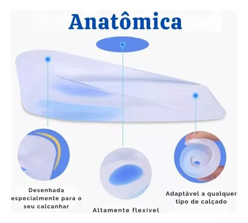 PROTETOR DE CALCANHAR DE SILICONE