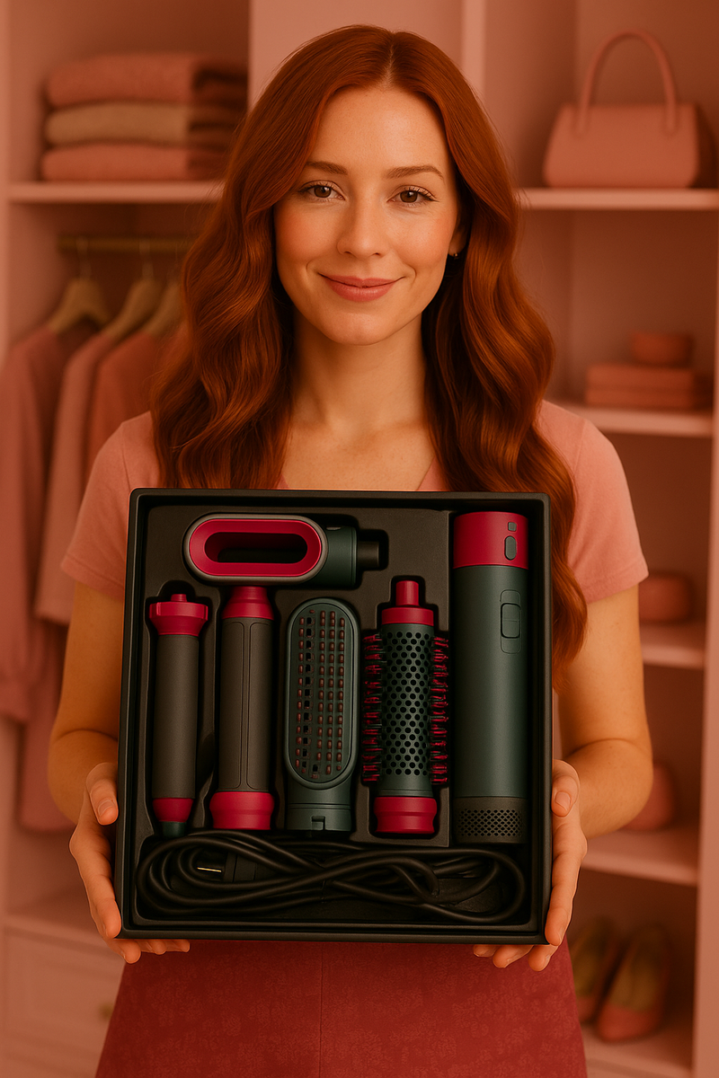 ESCOVA SECADORA DE CABELO 5 EM 1 PROFISSIONAL