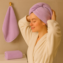 TURBANTE TÉRMICO PARA SECAGEM RÁPIDA - kit 2 unidades