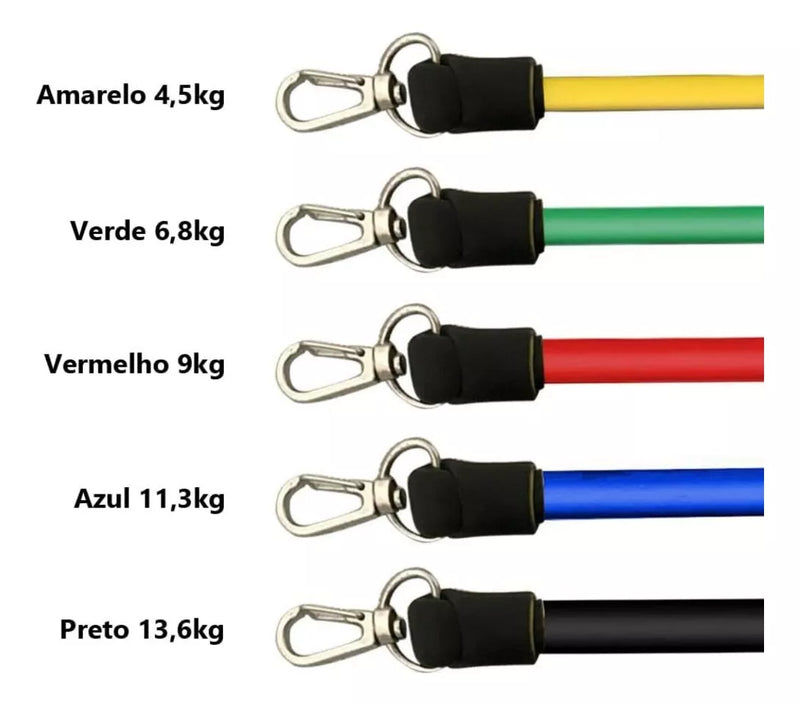 KIT 11 PEÇAS ELÁSTICO