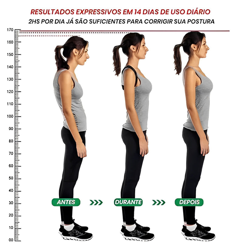 CORRETOR DE POSTURA AJUSTÁVEL ErgoShape.