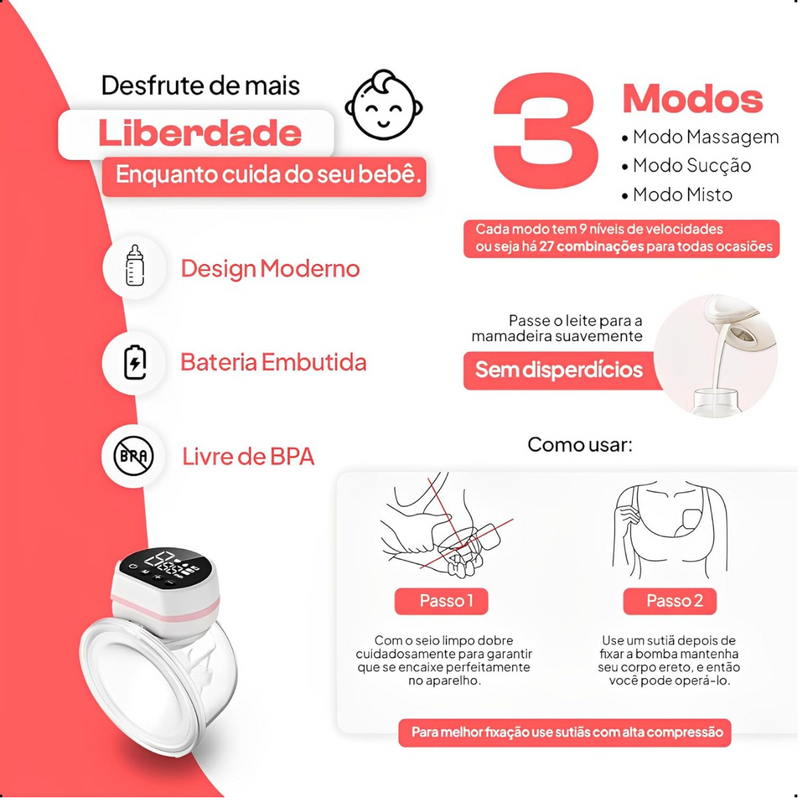 BOMBA DE LEITE ELÉTRICA PERFEITA