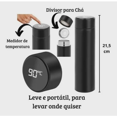 GARRAFA TÉRMICA COM DISPLAY